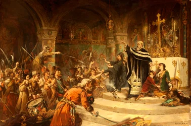 Ein Flüchtling in einer Kirche, 1894